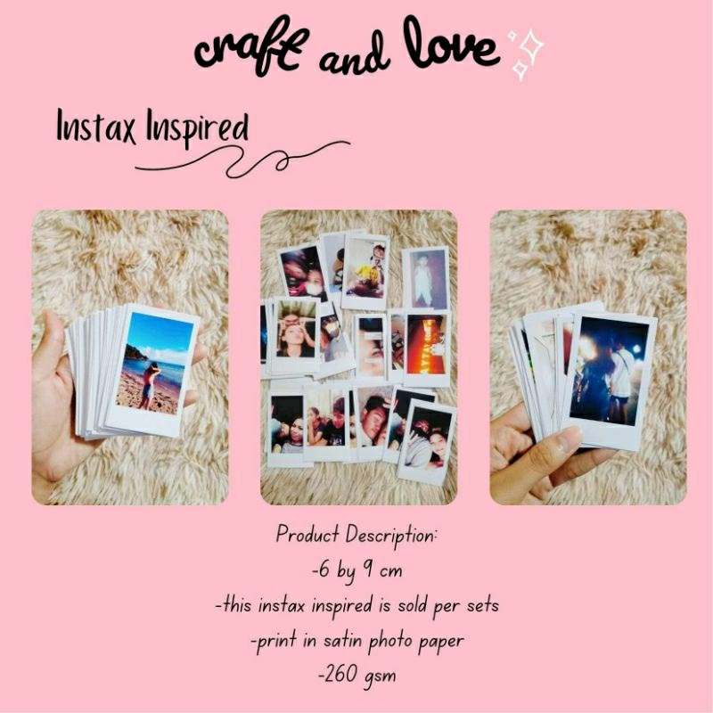 Instax Inspired (sold per sets) 30 pcs | Shopee Philippines