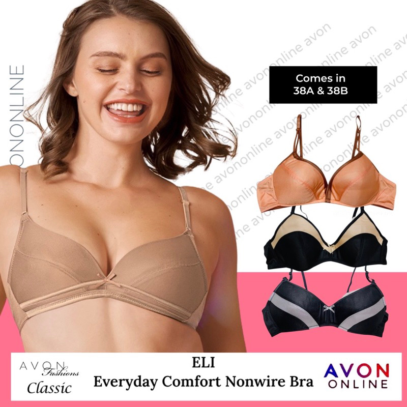 AVON Aya Nonwire Everyday Comfort BRa (Pam, ELi, AVi, Kim,) 32A to 38B