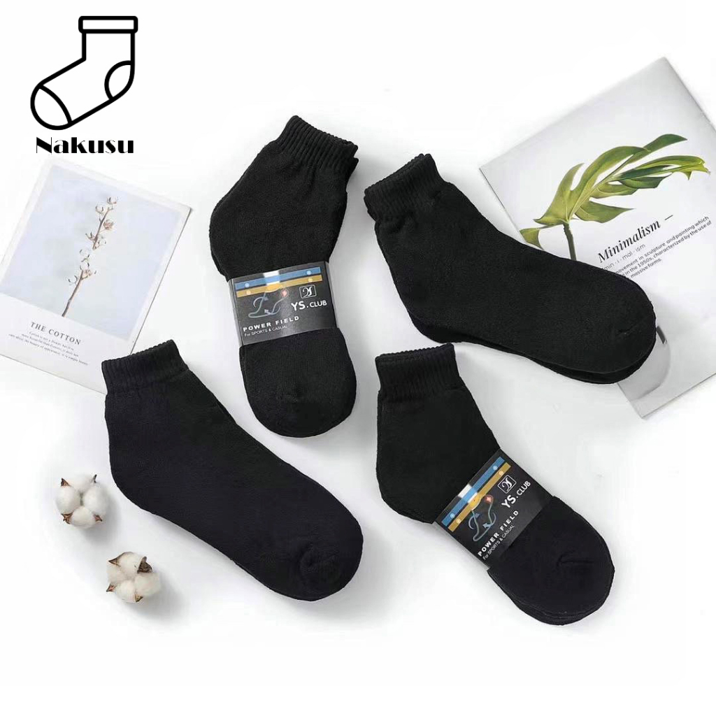 Pack Of 12 Pairs Of Men's Cotton Ankle Socks - SHEIN A