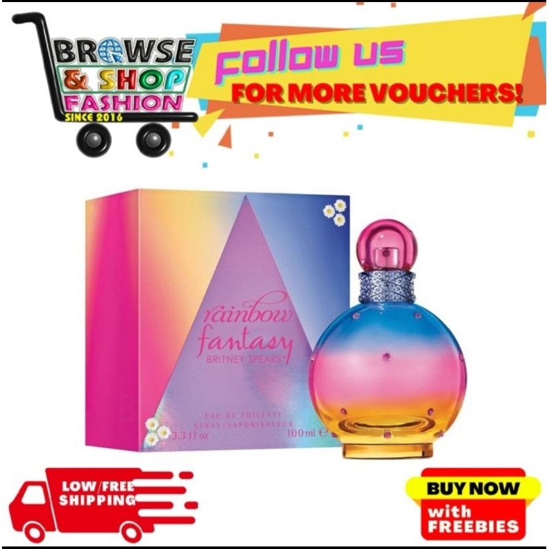 Britney spears rainbow fantasy perfume 100ml hot sale