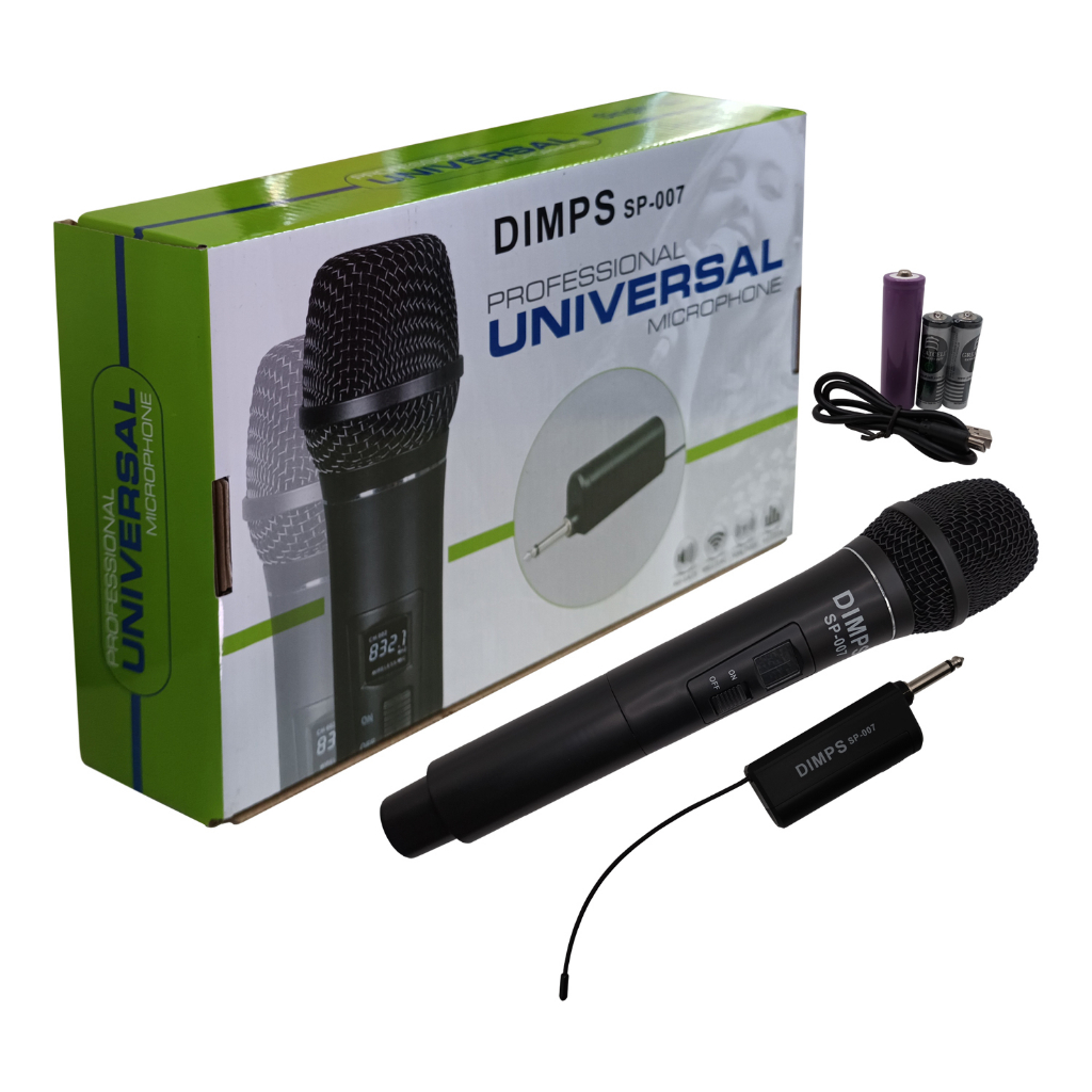 Dimps High Quality Professional Universal Wireless Microphone SP-007 ...