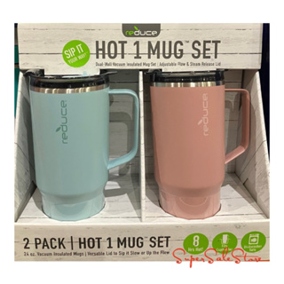 Reduce Hot-1 Mug 24oz Om 2 Pack (Black)