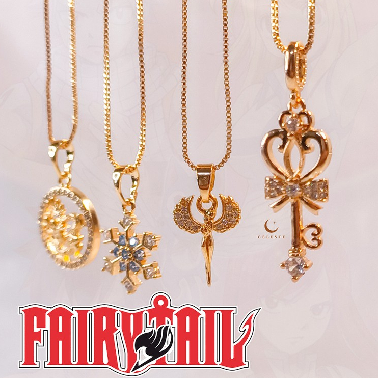 Japanese Anime Jewelry Fairy Tail Change Colors Ring Necklace