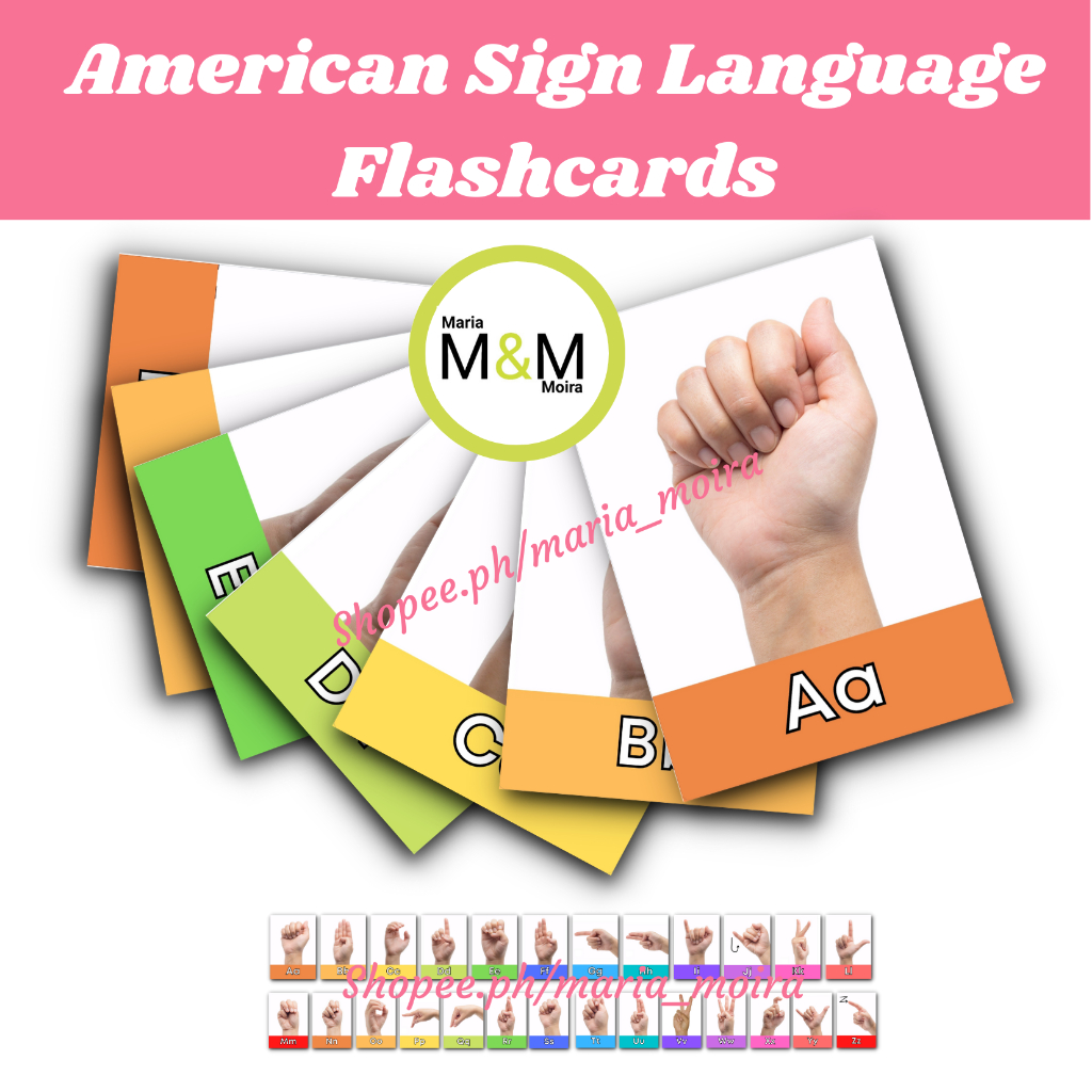 ALPHABET & NUMBERS SIGN LANGUAGE FLASHCARDS ASL, Laminated , AMERICAN ...
