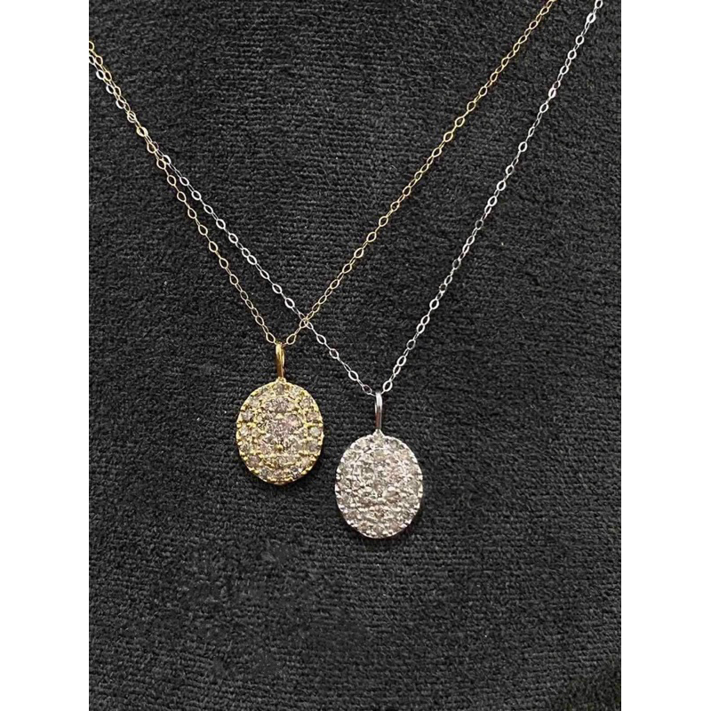 Oval Diamond Pendant Necklace With Certificate (Japan Setting) Shopee