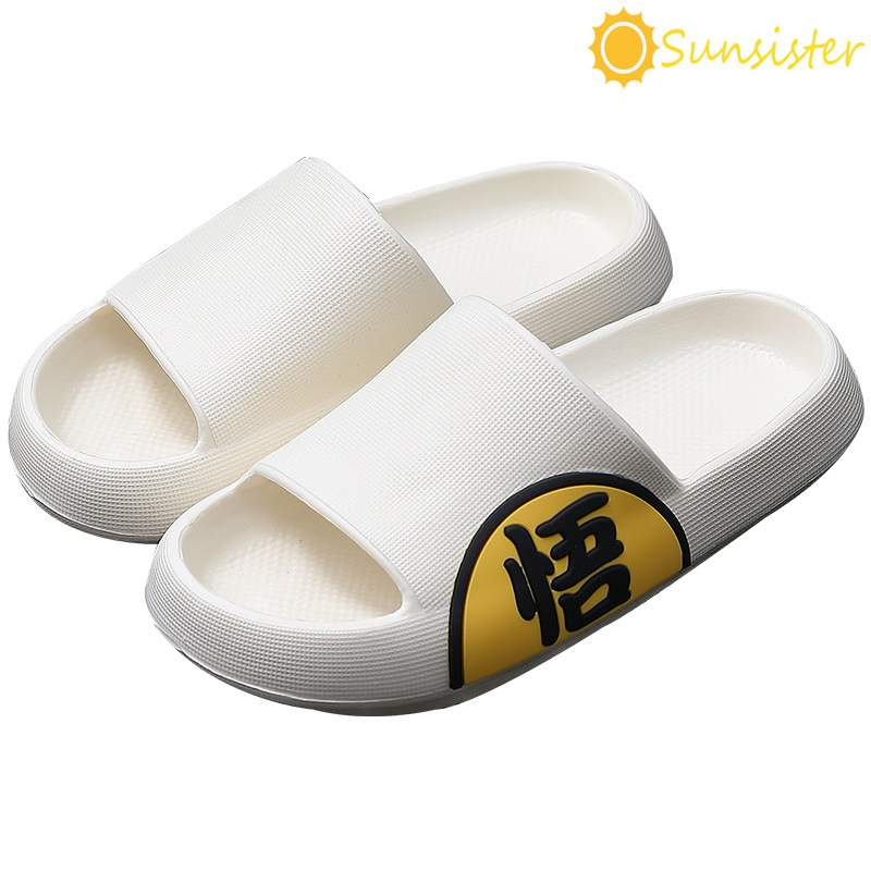 Sun Men's Dragon Ball Z Slides Anime 4CM Thick Slippers ZZ162 Shopee