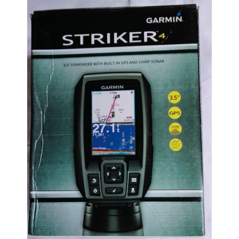 Garmin Striker 4 Fishfinder with Transducer & builtin GPS