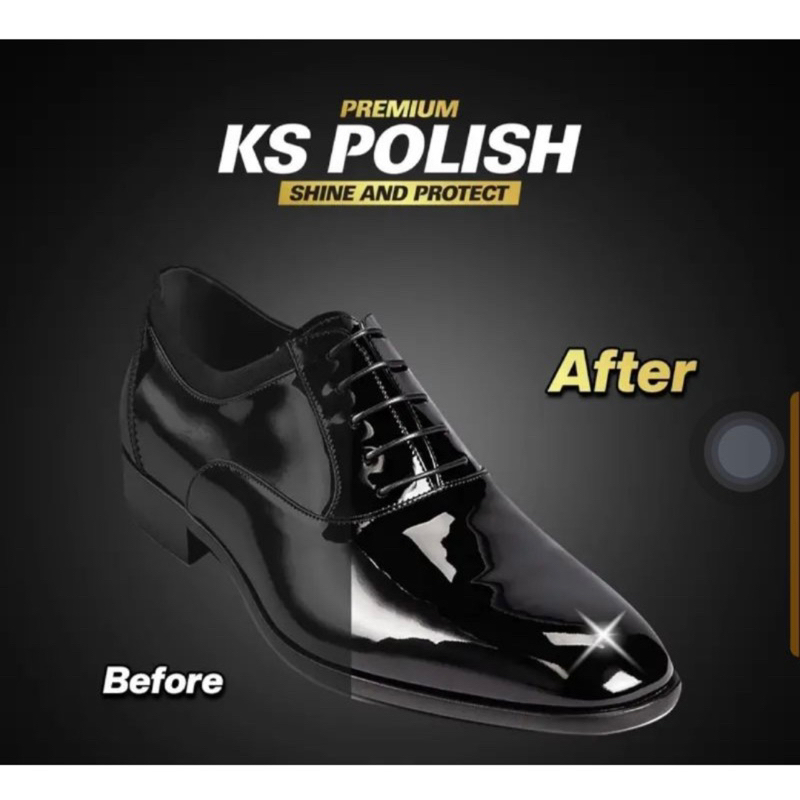 KS POLISH [FAST SHIPPING] ORIGINAL FOR ALL LEATHER AND BLACK SHOES ...