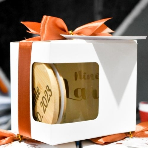 Personalized mug with box, ribbon, lid and tag | Shopee Philippines