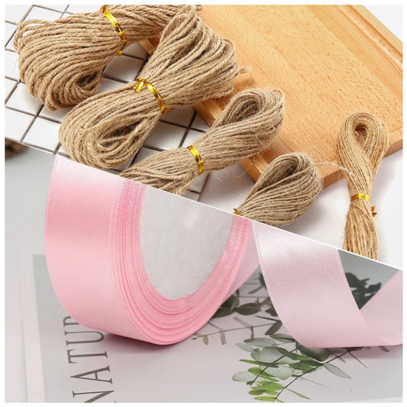 Jute String Roll 2mm and Ribbons 2.5cm Shopee Philippines