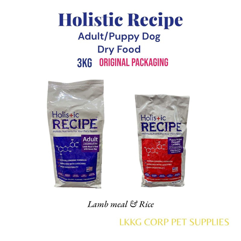 Holistic Recipe Dog Dry Food 3KG Original Packaging Shopee Philippines