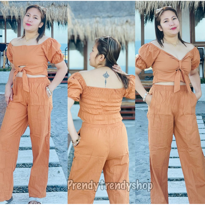 Cotton Jumpsuit with Belt and Back Pockets