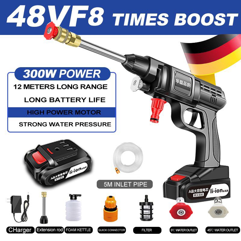A&J 48v Lithium battery cordless high pressure car washing water Gun Shopee Philippines