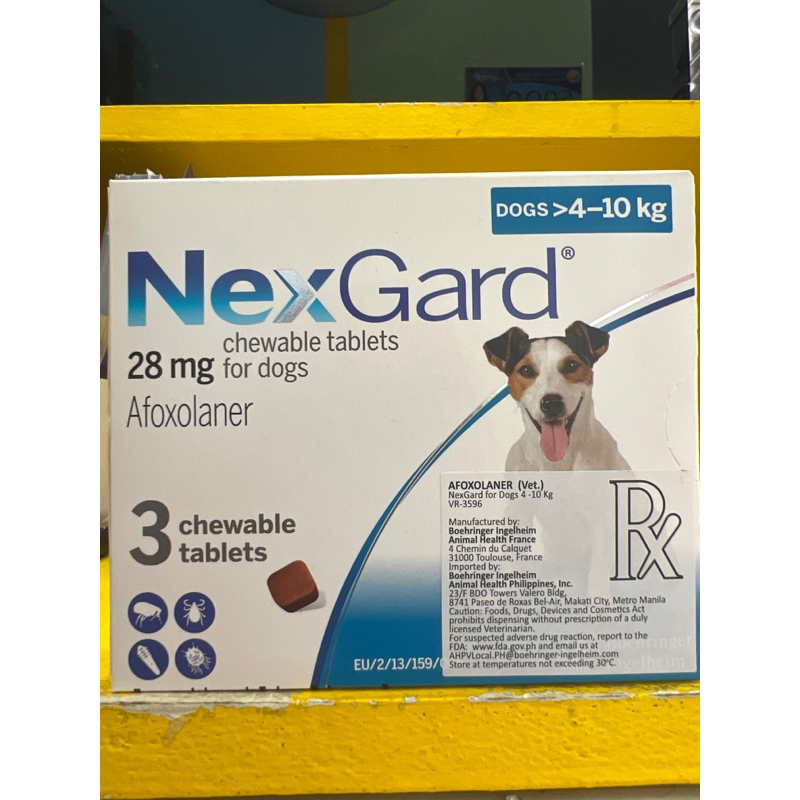 Nexgard Chewable Tablet 4-10kg (1pc) | Shopee Philippines