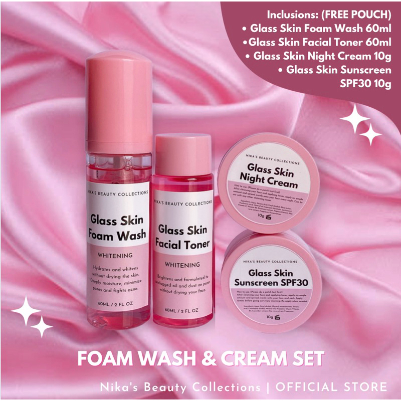 NBC Glass skin Whitening Set(4 sets available) | Shopee Philippines