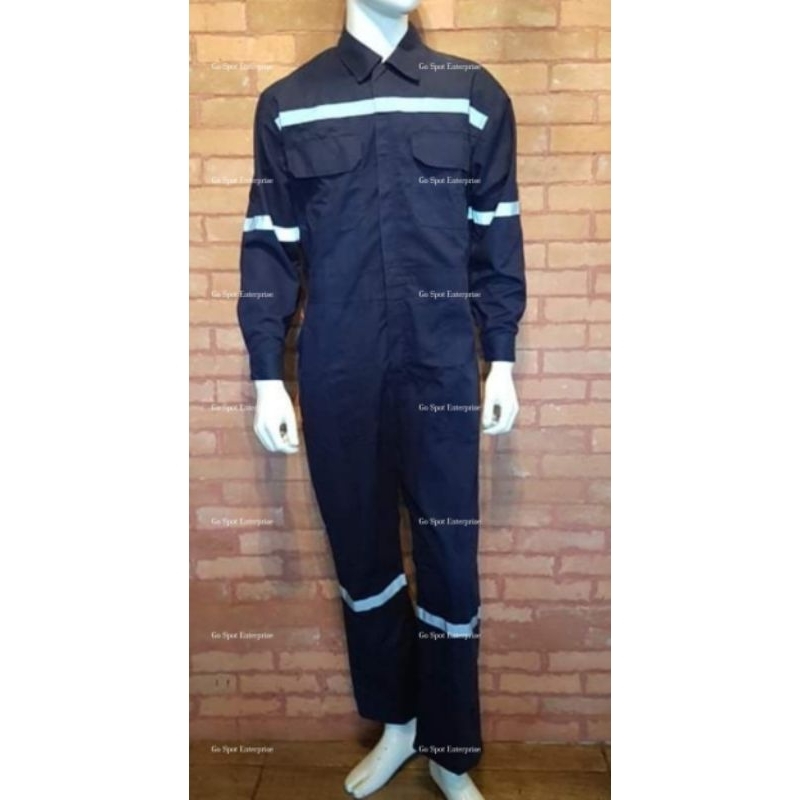 COVERALL / BOILER SUIT / HEAVY DUTY OVERALL with REFLECTOR / BIG