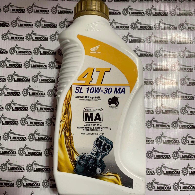 Honda Gold Genuine Oil 4T SL 10W-30 MA (800ml) | Shopee Philippines