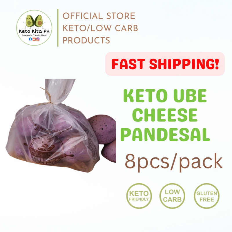 Keto Ube Cheese Pandesal Hearty Bread Keto/Low carb Product Made