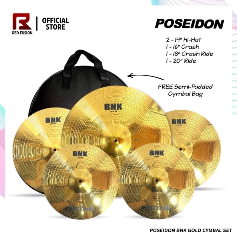Poseidon BNK Gold Cymbal Set Shopee Philippines