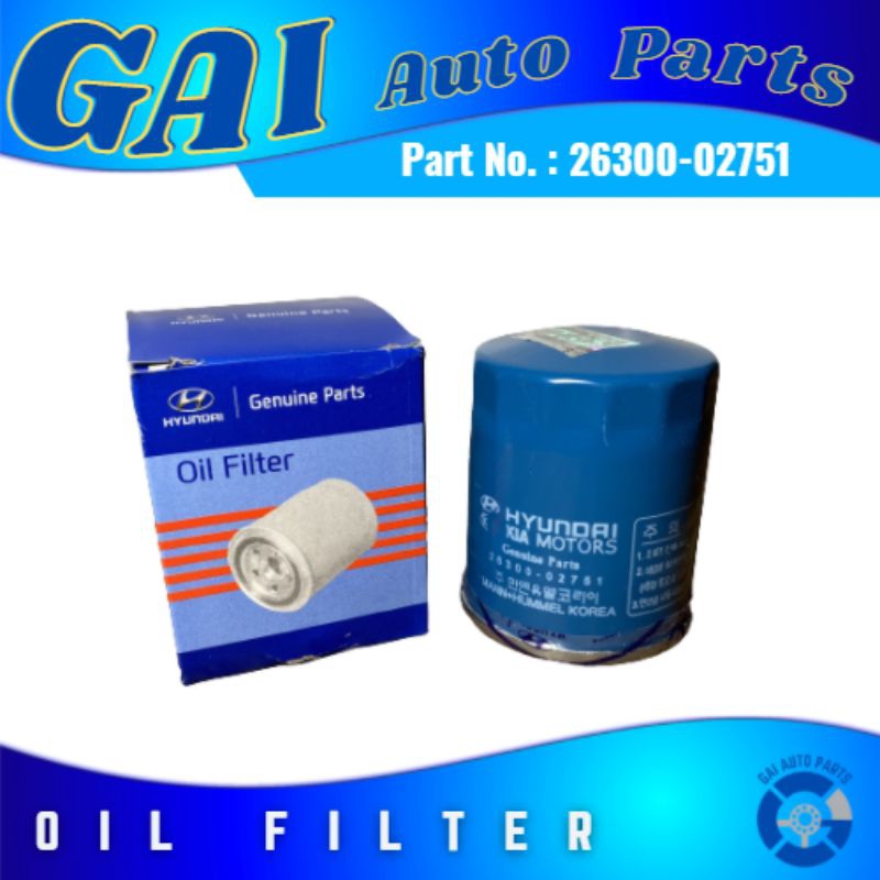 Oil Filter for Hyundai Eon, Accent, Atos, Grand i10/20, Infinity, Kia