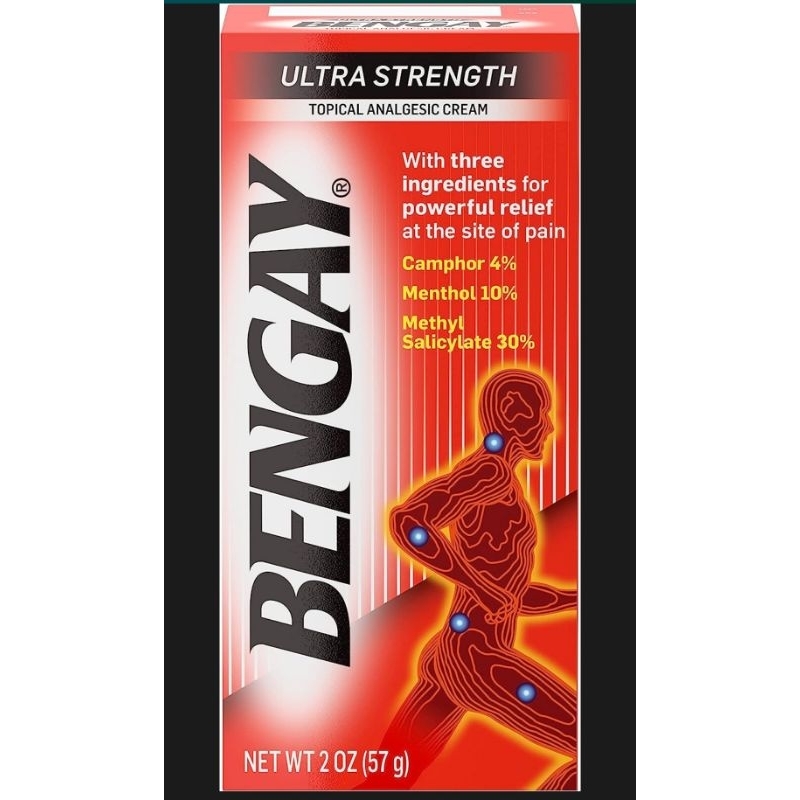 Bengay Ultra Strength Topical analgesic cream, 2 oz./57 g August 2023