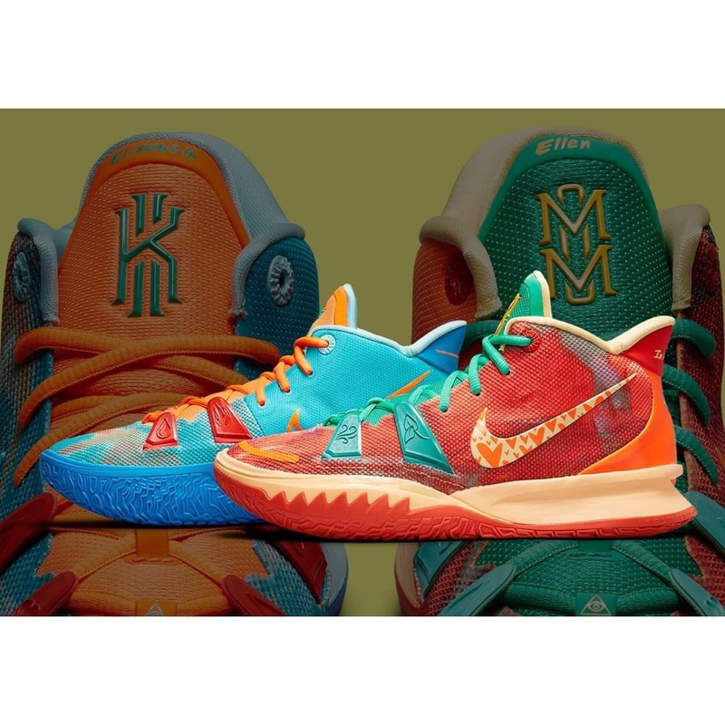 Kyrie 5 blue clearance orange