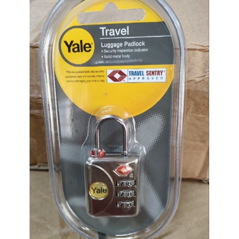 Yale TSA 3 Dials Resettable Combination Padlock YTP1 32 119 1 32mm Shopee Philippines