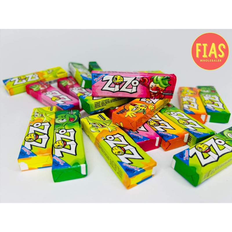 20 Pieces Zizi Fruit Chewing Gum with Tattoo Stickers | Shopee Philippines