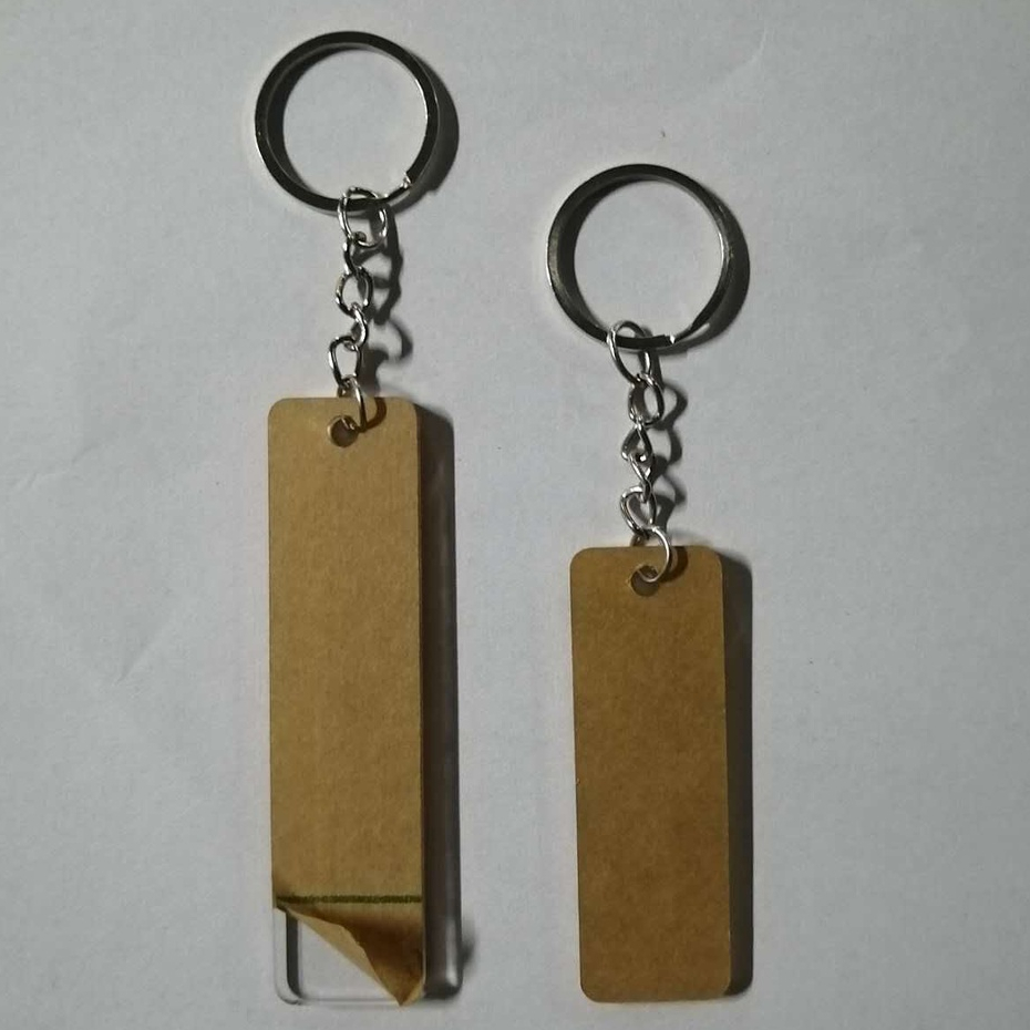 (100PCS) Clear Acrylic Keychain or Bookmark Crafts thickness 3mm/size