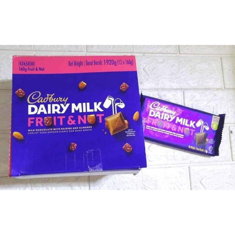 CADBURY FRUIT & NUT 160G(12PCS/BOX) Shopee Philippines