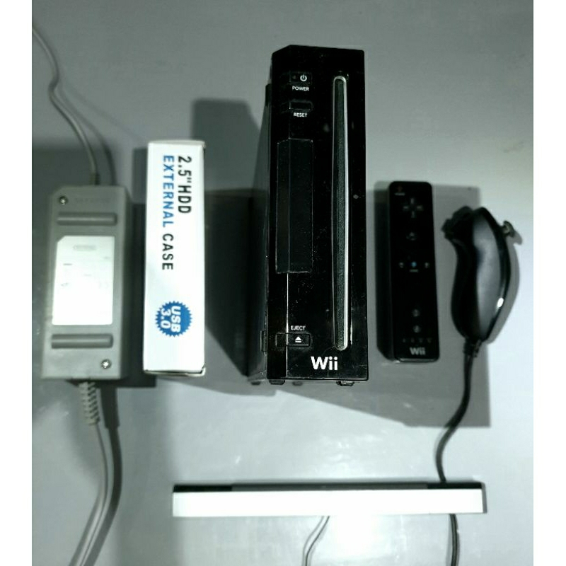 nintendo wii console black with portable hdd drive bundle Shopee