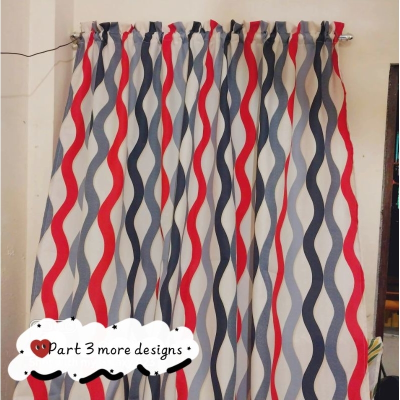 SPIRAL DESIGNS NO RING CURTAIN/ GEENA FABRIC (Part 3) | Shopee Philippines