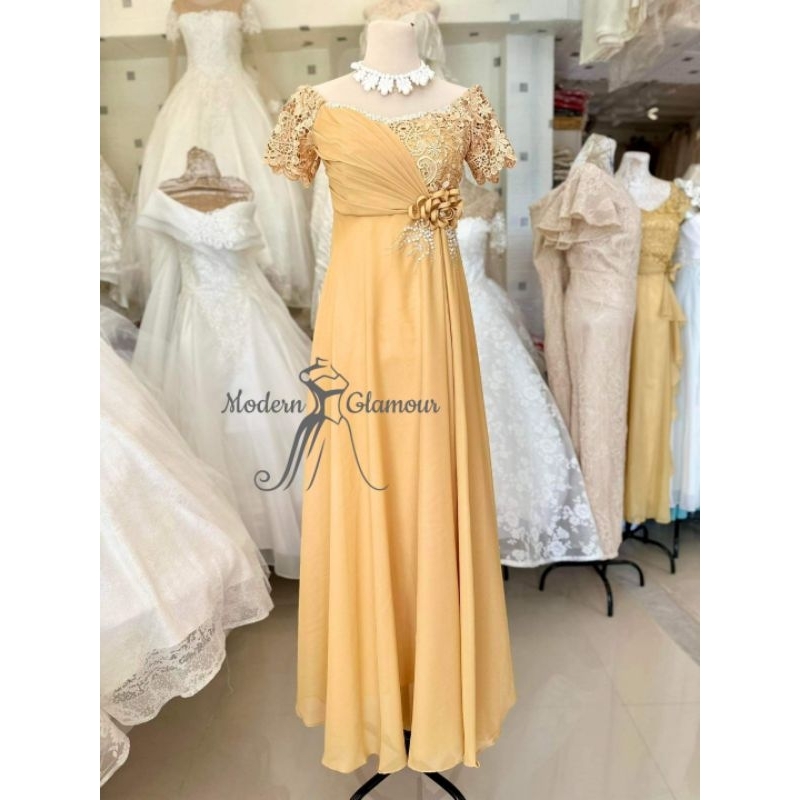 Shop elegant ninang dress for wedding for Sale on Shopee Philippines