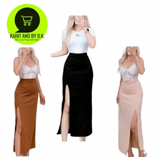 long skirt with slit - Skirts Best Prices and Online Promos