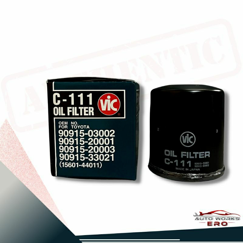 Vic Oil Filter C 111 for Toyota Fortuner, Hilux, Innova, Revo, Rav4