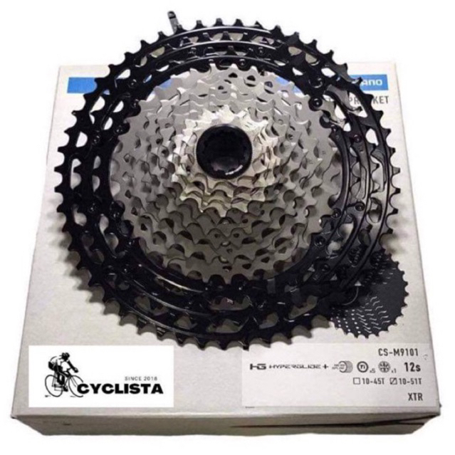 SHIMANO XTR CS-M9101 12 Speed 10-51T Microspline MTB Cassette