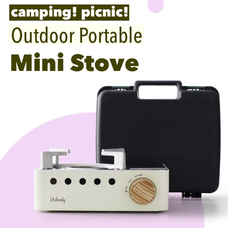 imported from Korea Mini Camping Stove Portable Gas Burner Outdoor ...