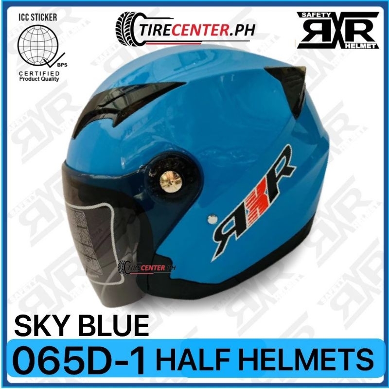RXR Half Face 065D-1 For Motorcycle With ICC (BPS) LARGE ONLY
