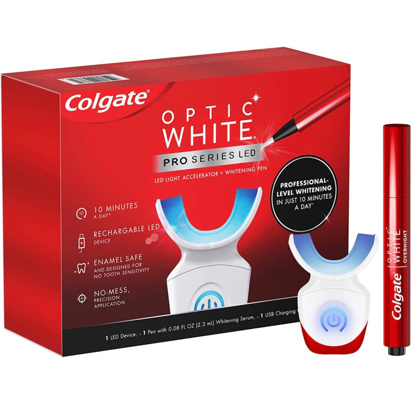 Colgate USA Optic White Pro Series Whitening Kit, Teeth Whitening Pen ...