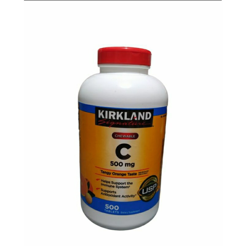 Kirkland Vitamin C 500mg Chewable 500 tablets EXPIRY11/2023 Shopee