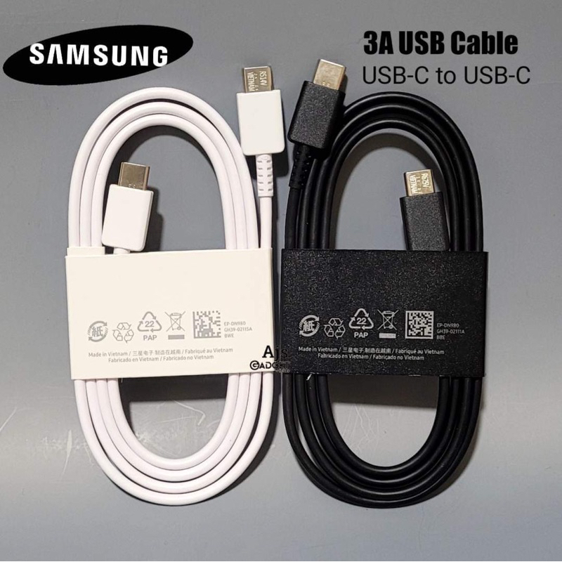 Original S22 Cable USB C charging cable TypeC to TypeC Cord for