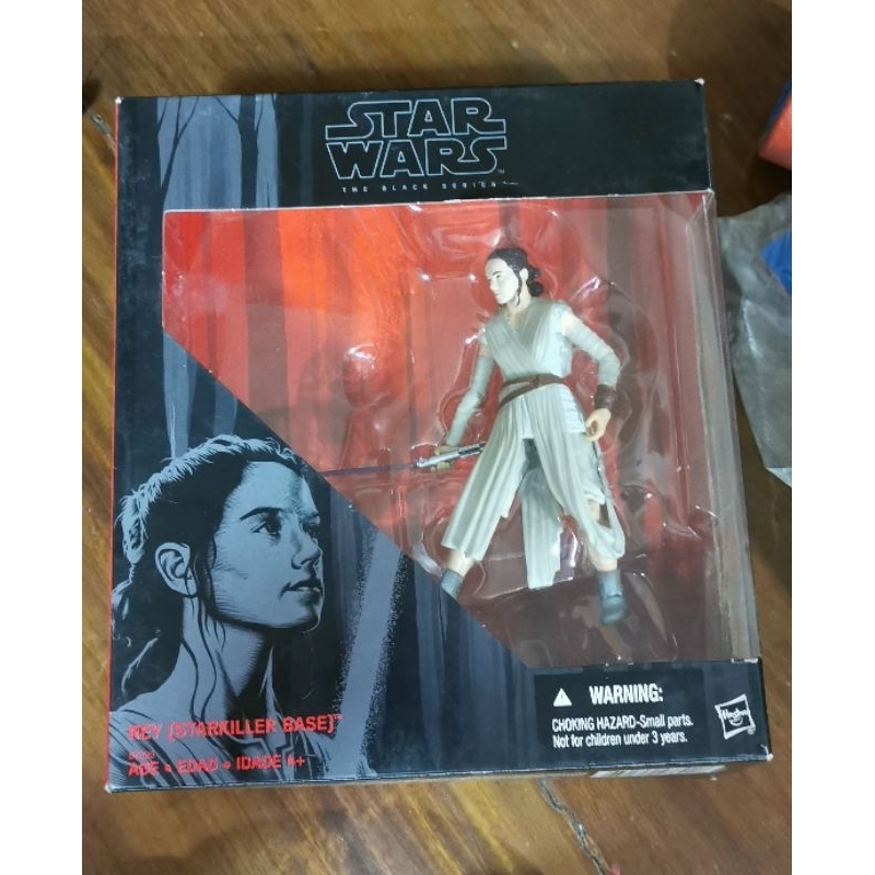 Star Wars Hasbro Rey (Starkiller Base) – 10 Cm Actionfigur Mit Blaster & 3 Zubehörteilen – E7 Basis-Serie
