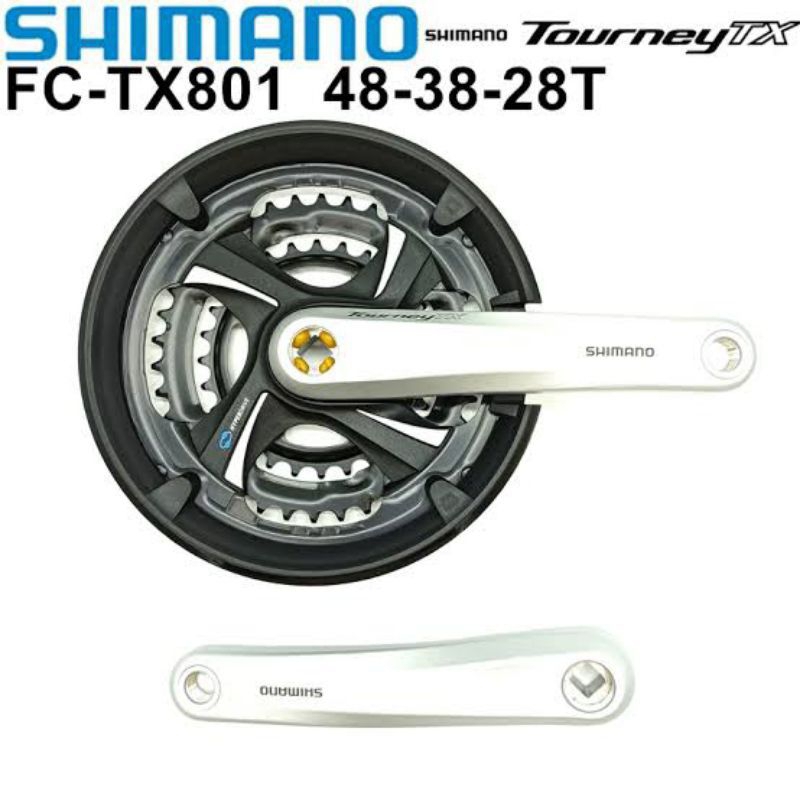 square taper mountain bike crankset