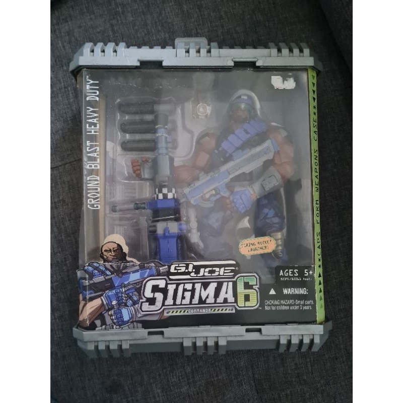 Gi Joe Sigma 6 Ground Blast Heavy Duty 8 Commando Figure Blue Suit Variant Hasbro Action Figure 4143