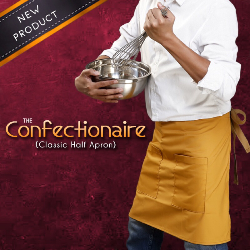 The Confectionaire Apron (Classic Half Apron) | Shopee Philippines
