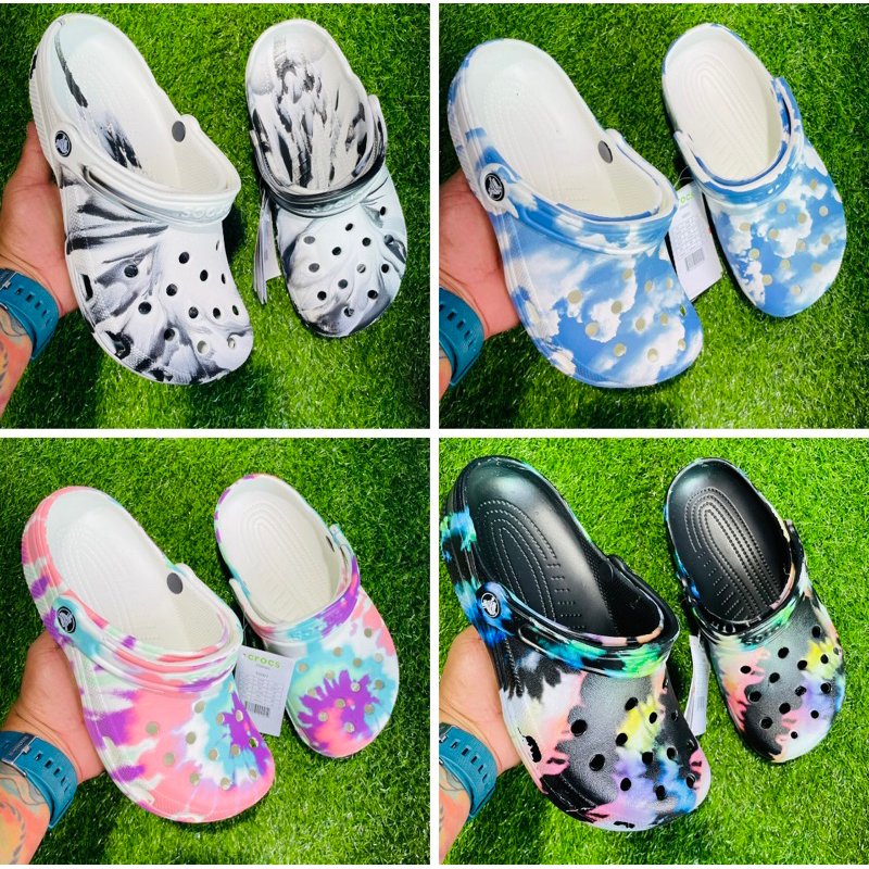 Crocs Classic Clogs Tie Dye Shopee Philippines