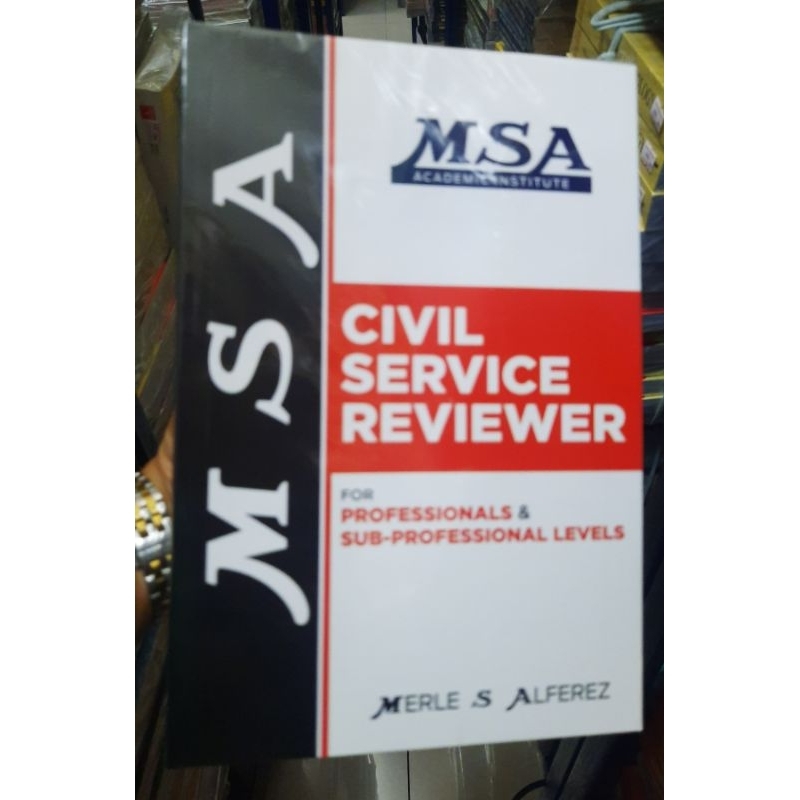 Civil Service Reviewer MSA (Latest edition) Shopee Philippines