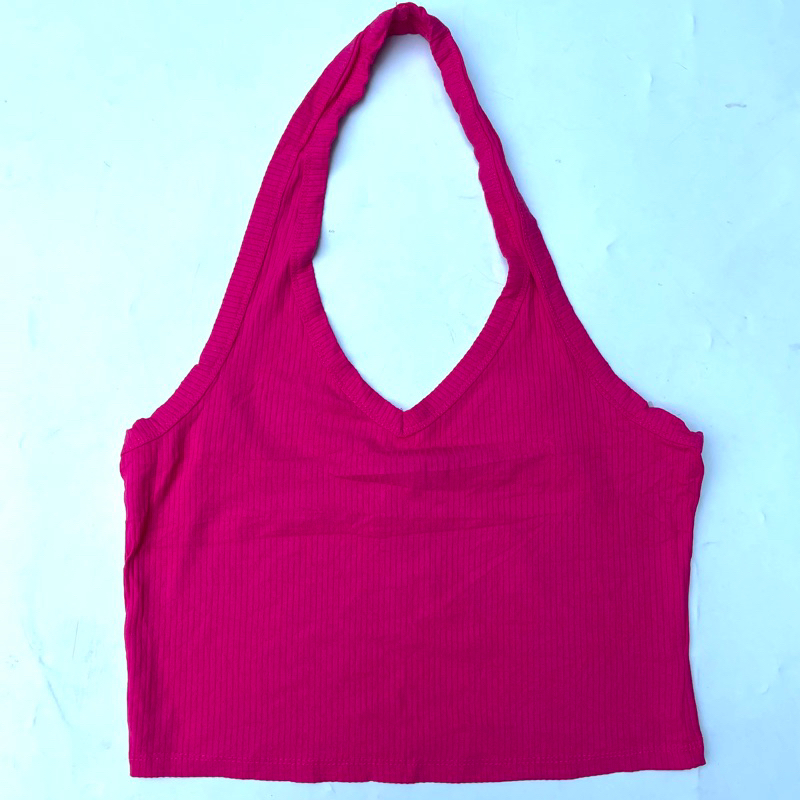 PLUS SIZE Fashion Nova Primark Ribbed Knit Halter Top