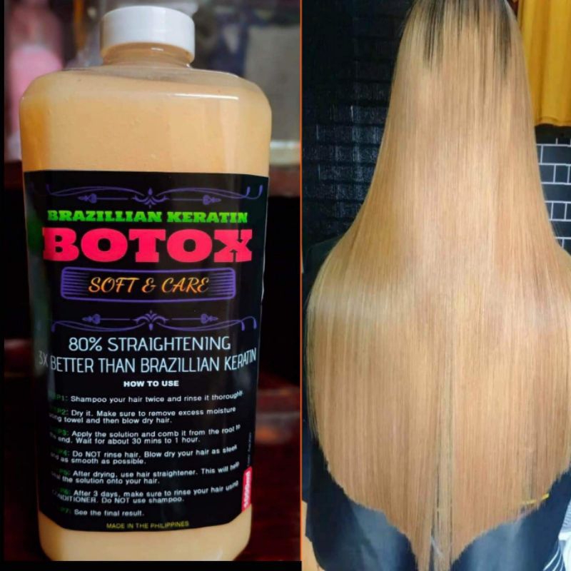 ORIGINAL SOFT&CARE BRAZILIAN HAIR BOTOX 1000ML/500ML/250ml | Shopee ...