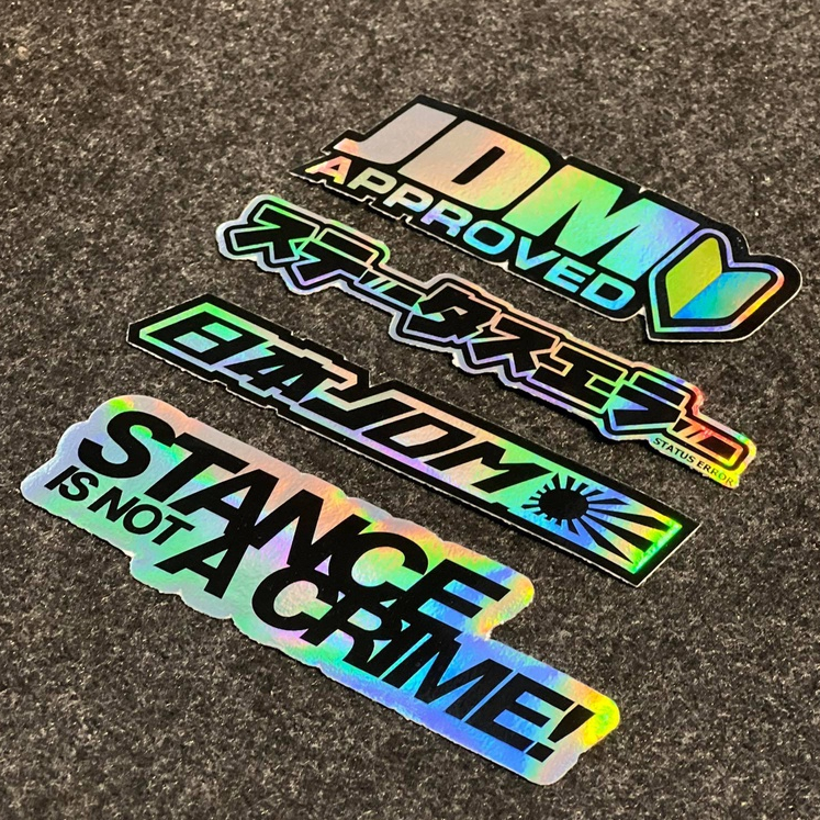 JDM Hologram Sticker Japan Concept | Shopee Philippines